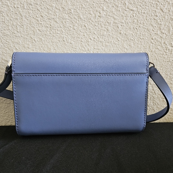 NWOT Kate Spade Magnolia Street Addison Blue Scallop Convertible Crossbody Bag - Picture 7 of 10